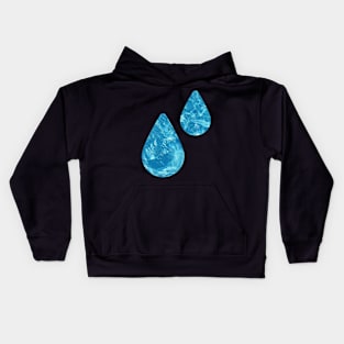 Water Drops Kids Hoodie